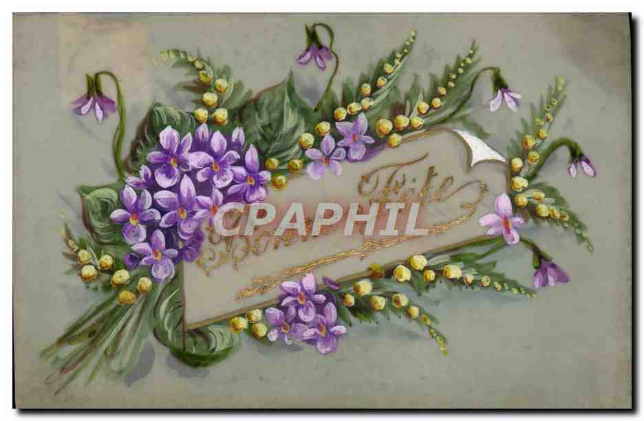CPA Fantaisie Fleurs 