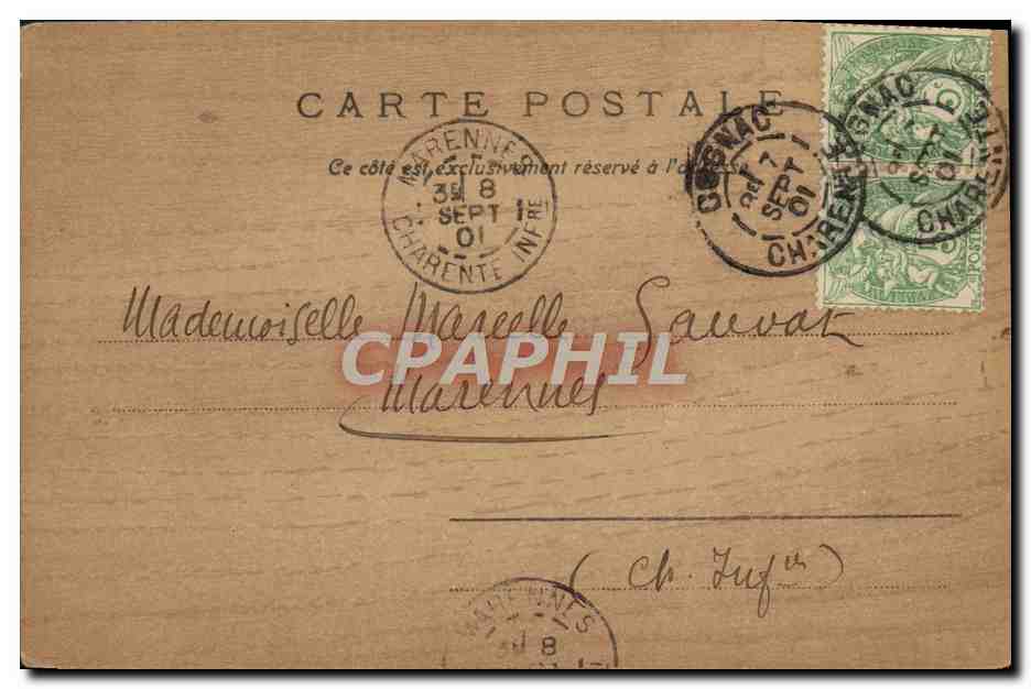 CPA Fantaisie Fleurs  — Rückseite