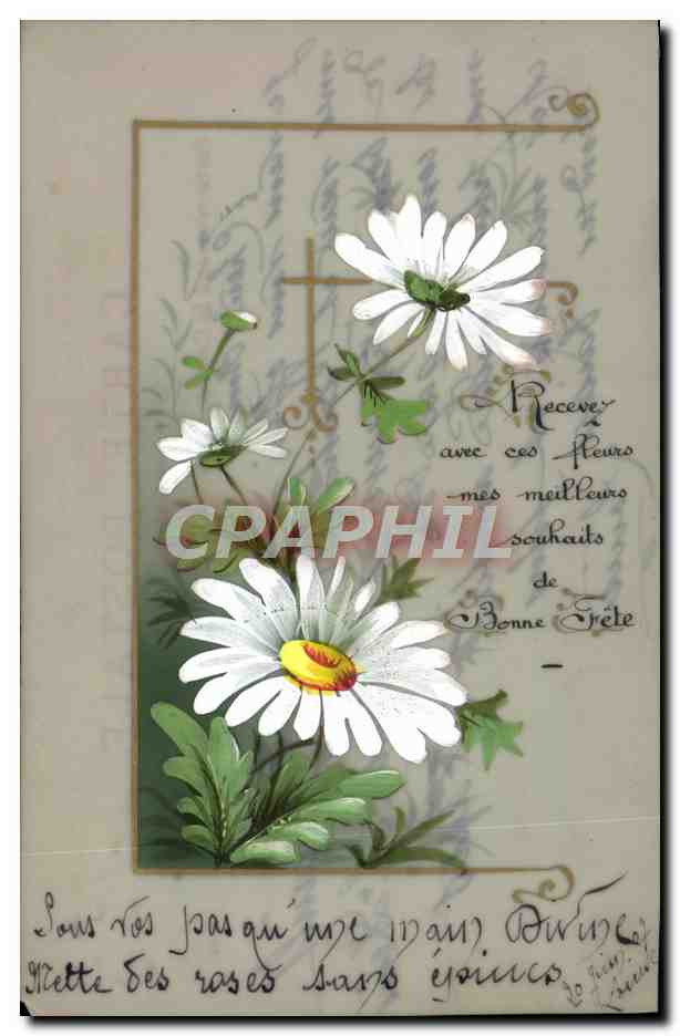 CPA Fantaisie Fleurs 