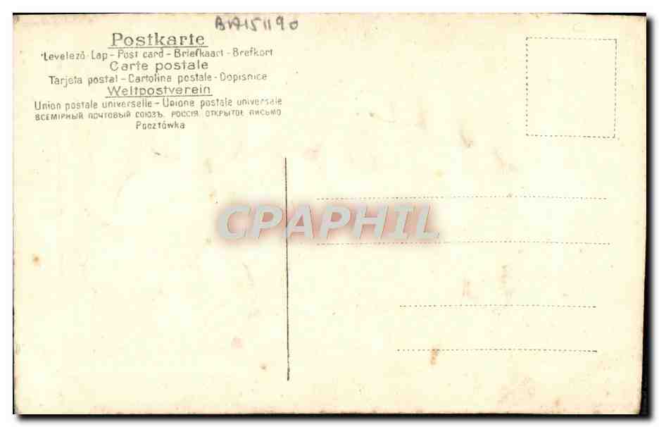CPA Fantaisie Fleurs Enfant — Rückseite