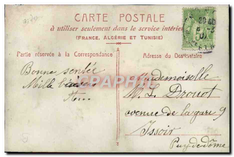 CPA Fantaisie Enfant Velo Cycle  — Rückseite
