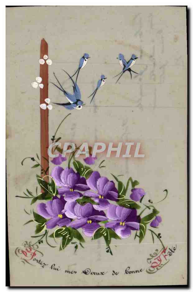 CPA Fantaisie Fleurs 
