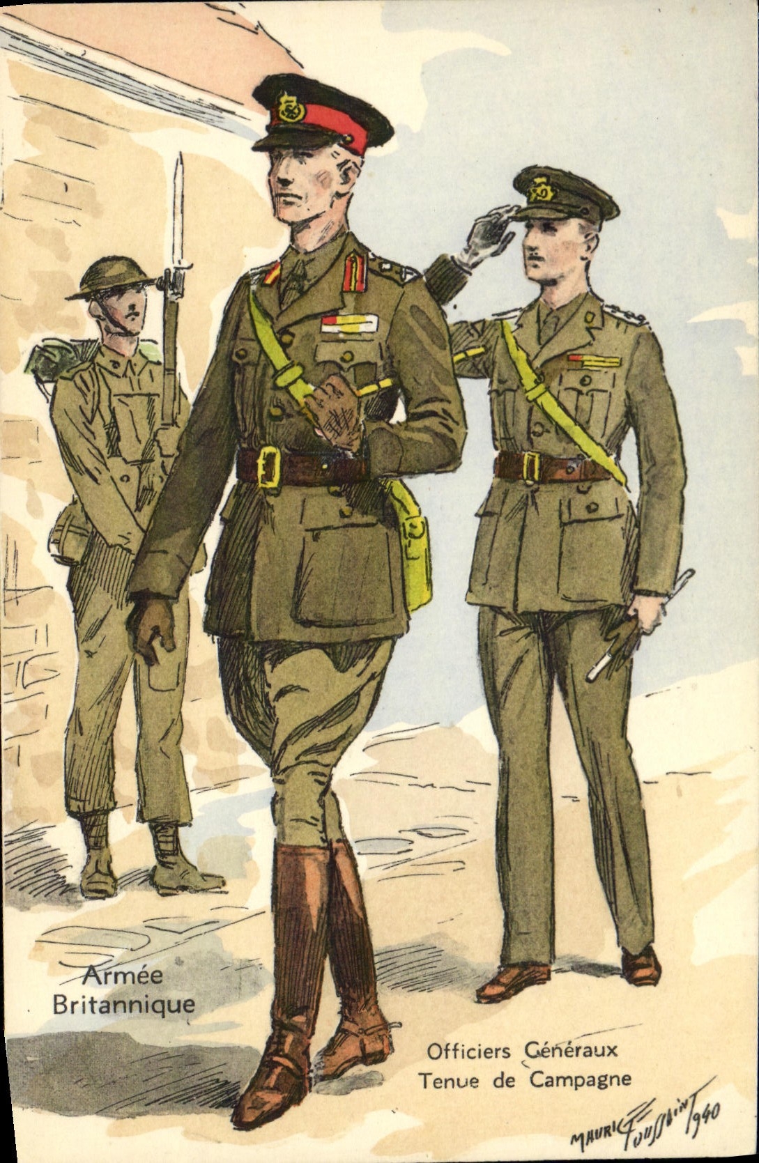 Armée Britannique — Officiers Généraux — Tenue de Campagne — Mauric Foujdar 1940