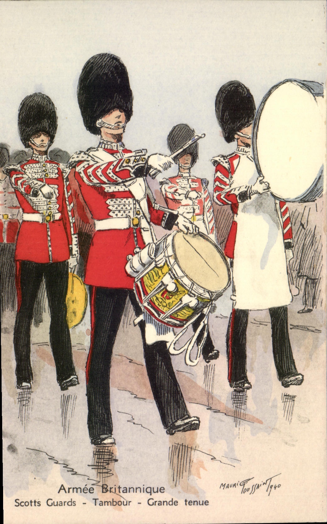 Britische Armee - Scotts Guards - Trommler - Volluniform — Mauri Toussaint 1940