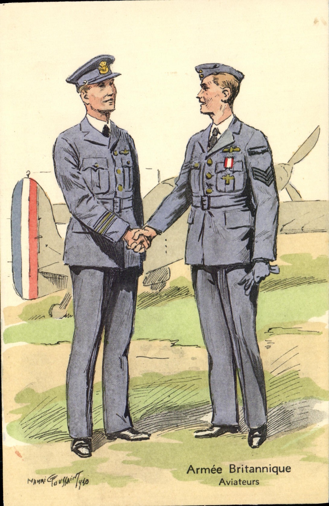 Armée Britannique — Aviateurs — Mauni Goussair 1940