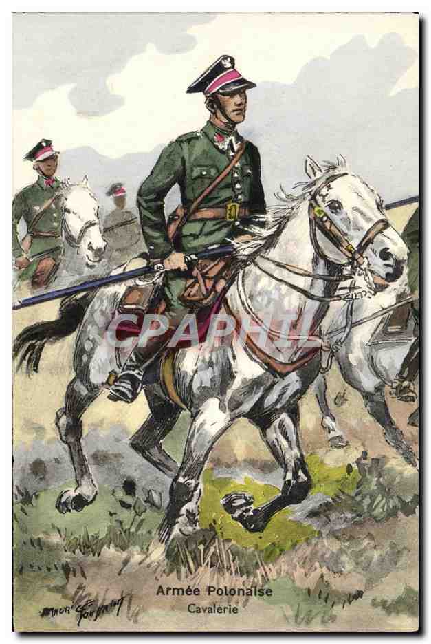 Armée Polonaise — Cavalerie — dessin de J. Tournant