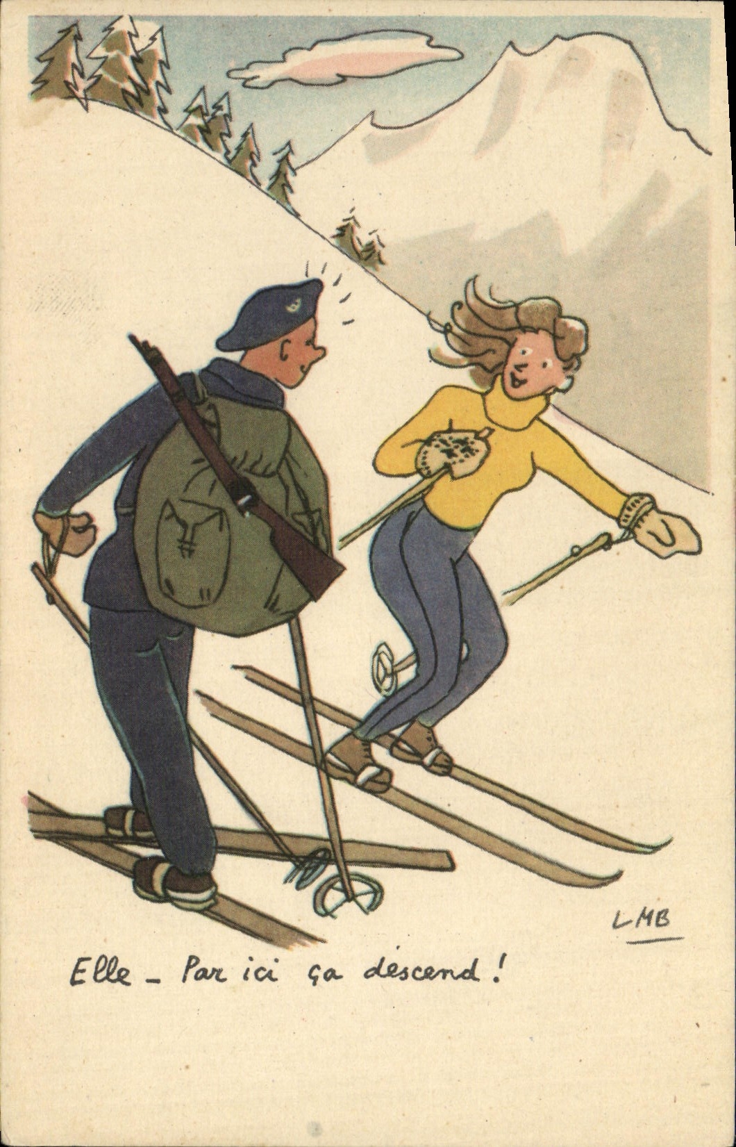 Ski - Humour - Chasseur & Cie, série humoristique n°18
