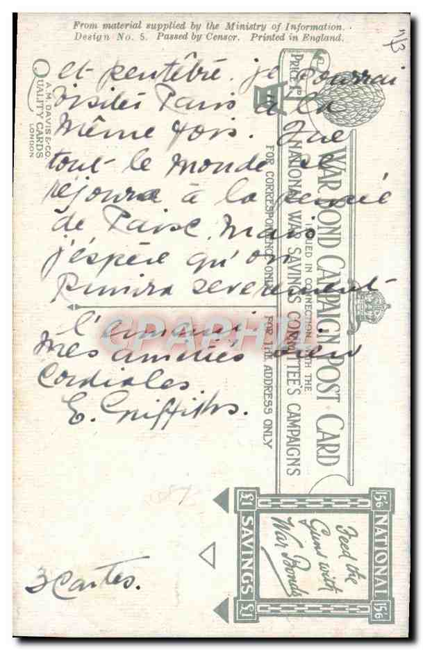 CPA Militaria Canon Heavy gun under camouflage  — Rückseite