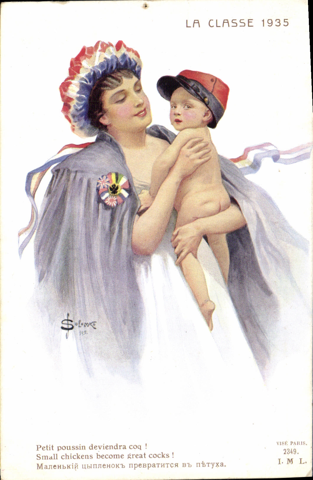 La Classe 1935 — Édition patriotique de la Guerre Européenne 1914-1918 — I.M.L. Paris 2349