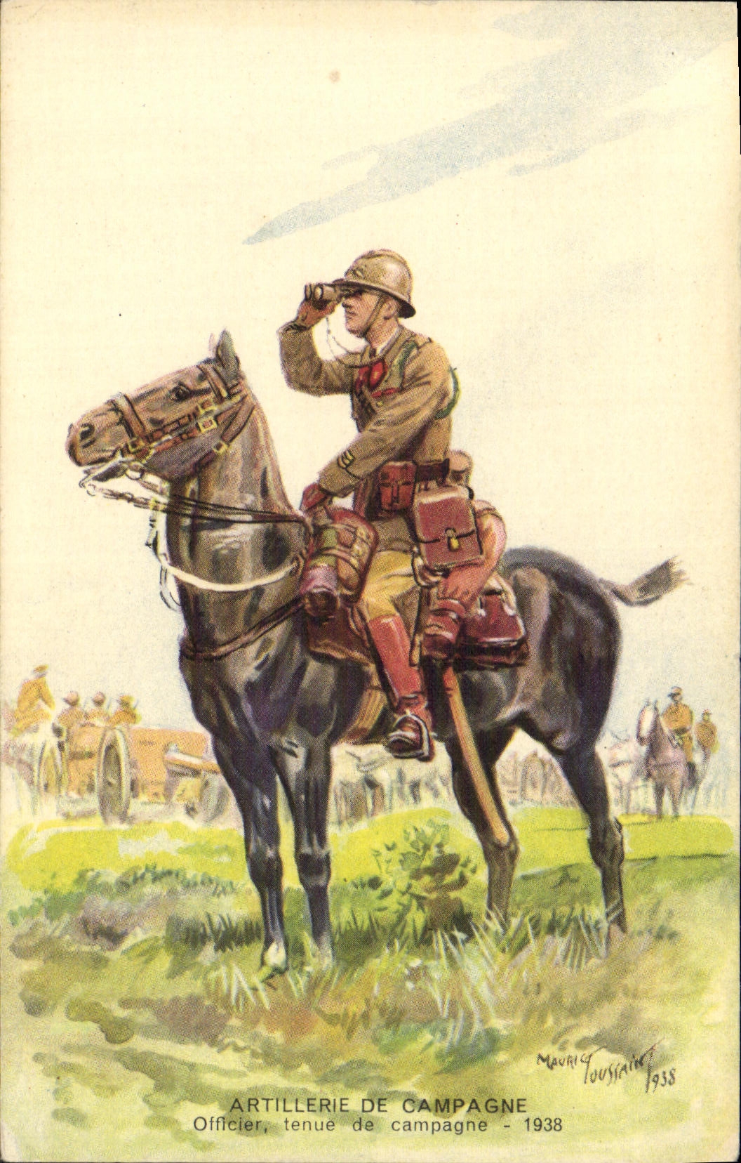 Artillerie de campagne — Officier, tenue de campagne - 1938 — Mauric Toussaint 1938