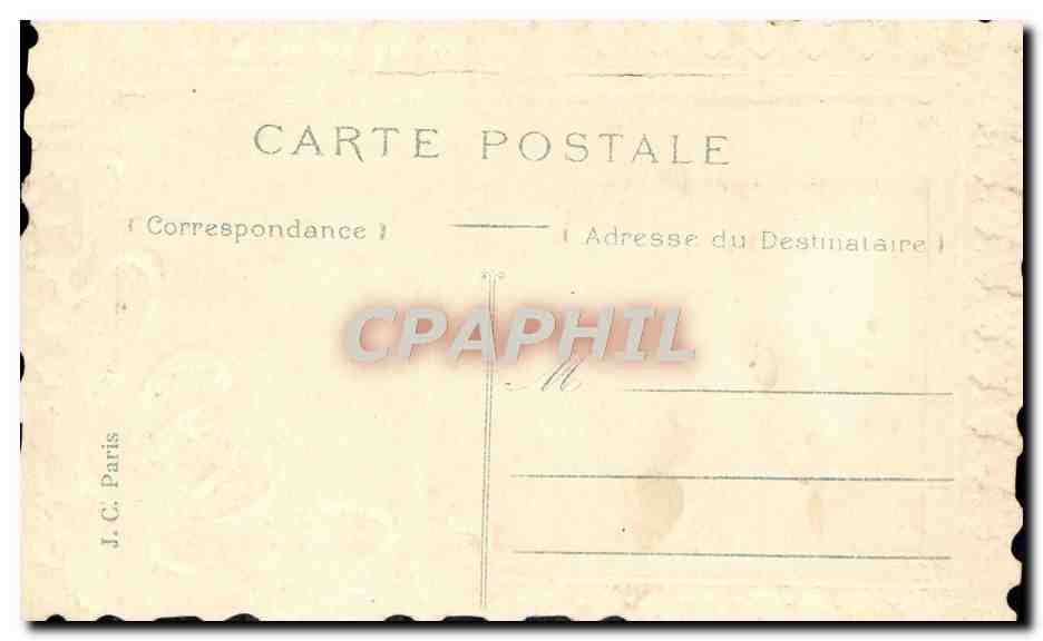 CPA Fantaisie Fleurs Bateau — Rückseite