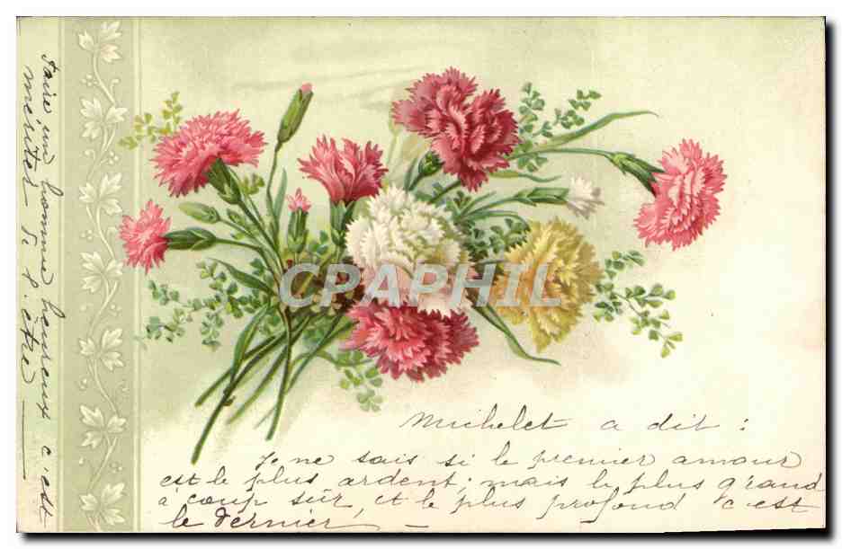 CPA Fantaisie Fleurs 
