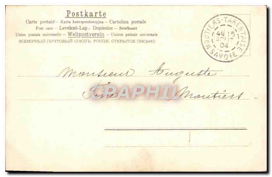 CPA Fantaisie Fleurs  — Rückseite