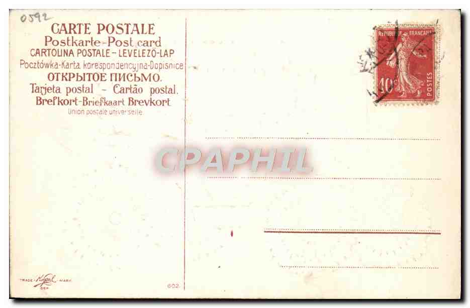 Anniversaire — 20e Anniversaire 5 Xère 1907 — Georgelle 1888, Rachael 1891 — Trade-Marc — Verso