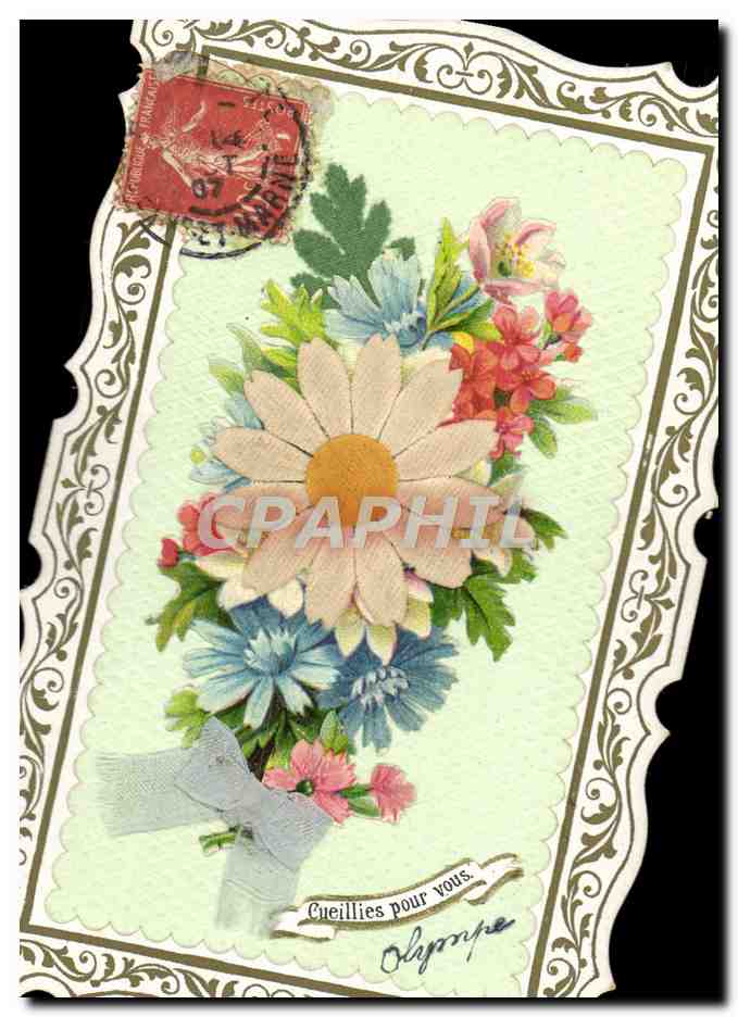 CPA Fantaisie Fleurs