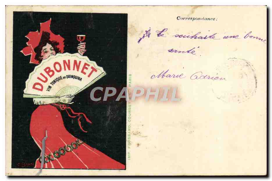 CPA Publicite Dubonnet Quiquina 