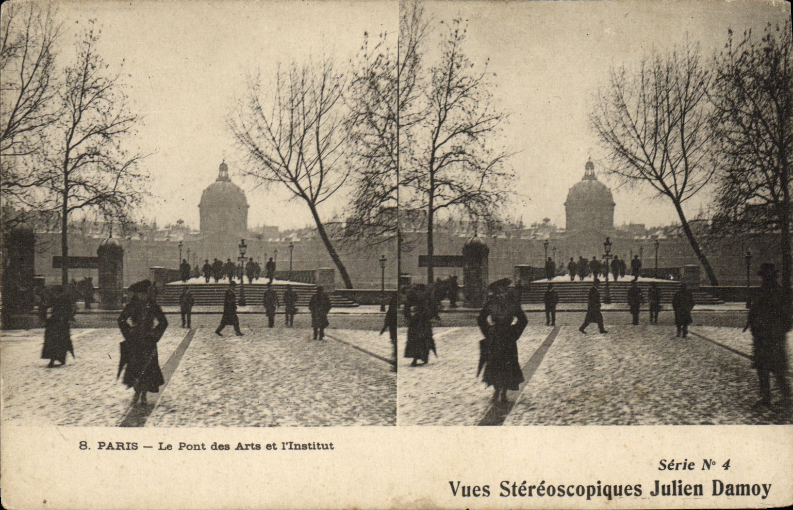 CPA Paris Le pont des arts et l'institut