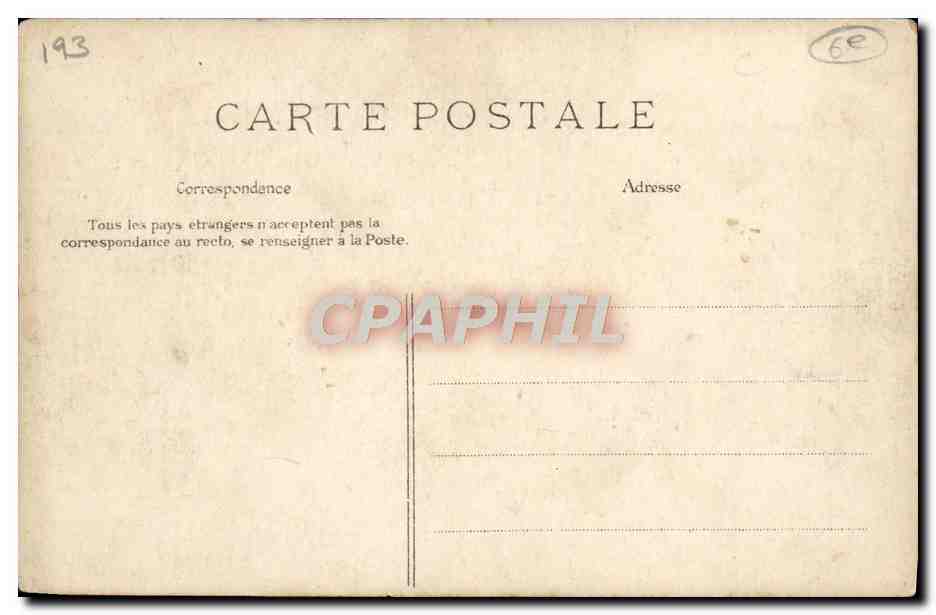 CPA Paris Le pont des arts et l'institut — Rückseite