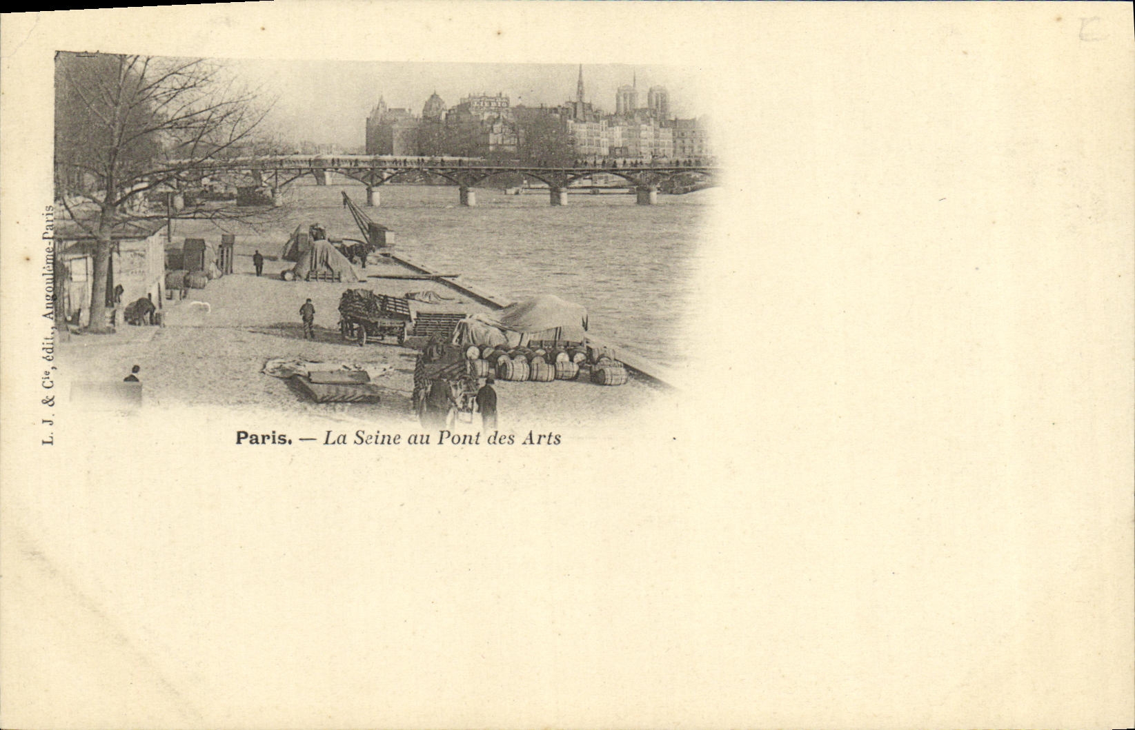 CPA Paris La Seine au Pont des Arts 