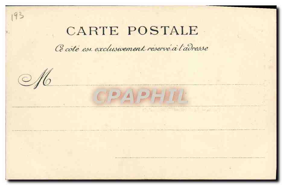 CPA Paris La Seine au Pont des Arts  — Rückseite