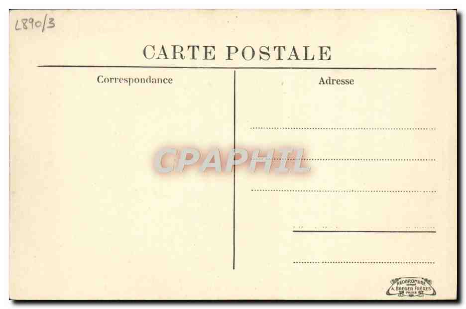 CPA Paris Rue de l'odeon Cafe Restaurant Voltaire — Rückseite