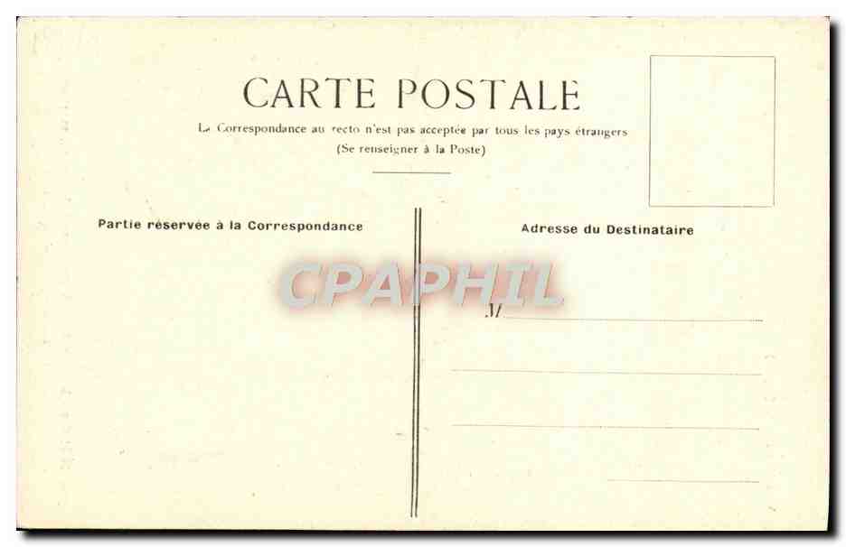 CPA Paris Hotel ou habita Andre Duchesne historien mort en 1640 Rue St Andre des Arts — Verso