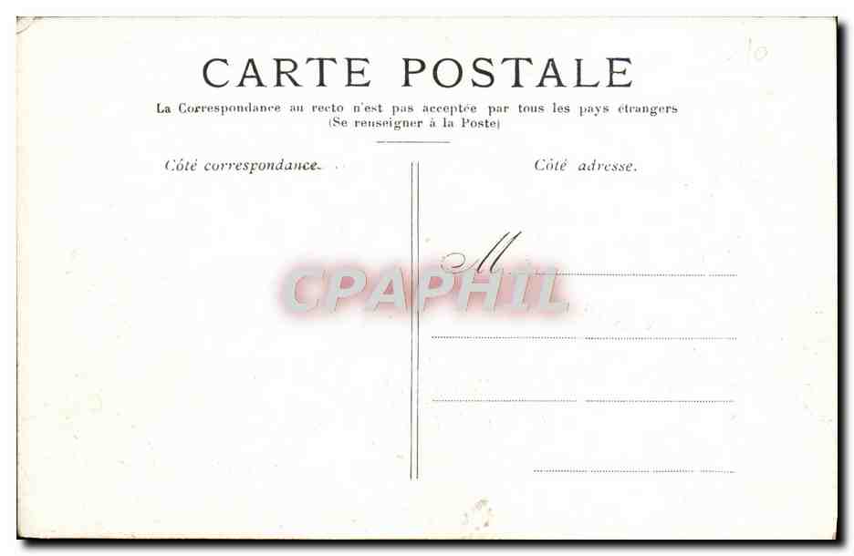 CPA Paris Palais du Luxembourg — Verso