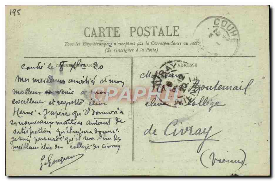 CPA Paris Les Tuileries 4 juillet 1920 2000 enfants orphelins de guerre secourus par Fatherless Children of France TOP — Rückseite