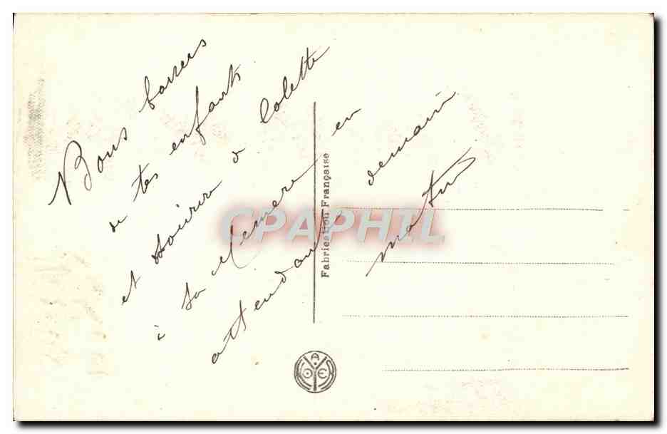 Paix à la Terre — Noël 1919 — ISP A-N Paris — Reverso
