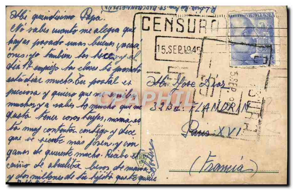 CPA Fantaisie Enfant — Verso