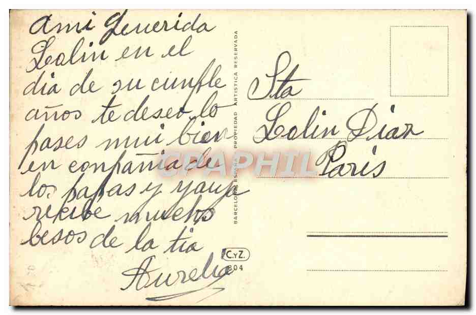 CPA Fantaisie Marin Bateau Enfants — Rückseite
