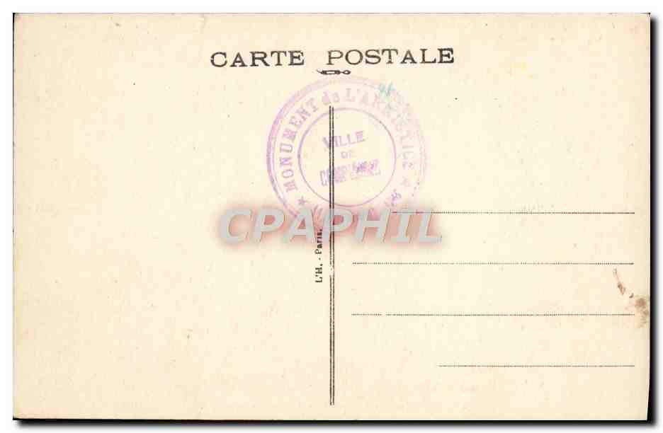 Signature de l'Armistice - 11 Novembre 1918 (5 heures du matin) — Éditeur non identifié — Rückseite