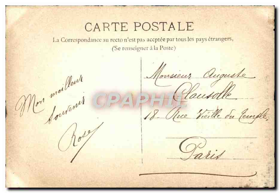 Loulouvre — paysage avec cygne — Rose, 1909 — Reverso