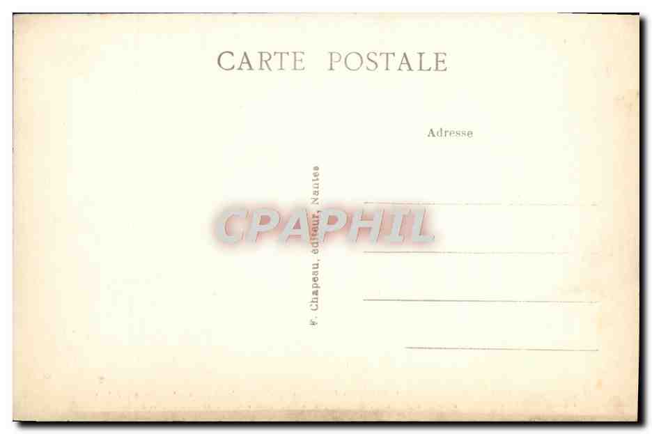 CPA Nantes et ses changements Avant 1930 La Loire au quai de Richebourg devant la gare d'Orleans Bateau — Verso