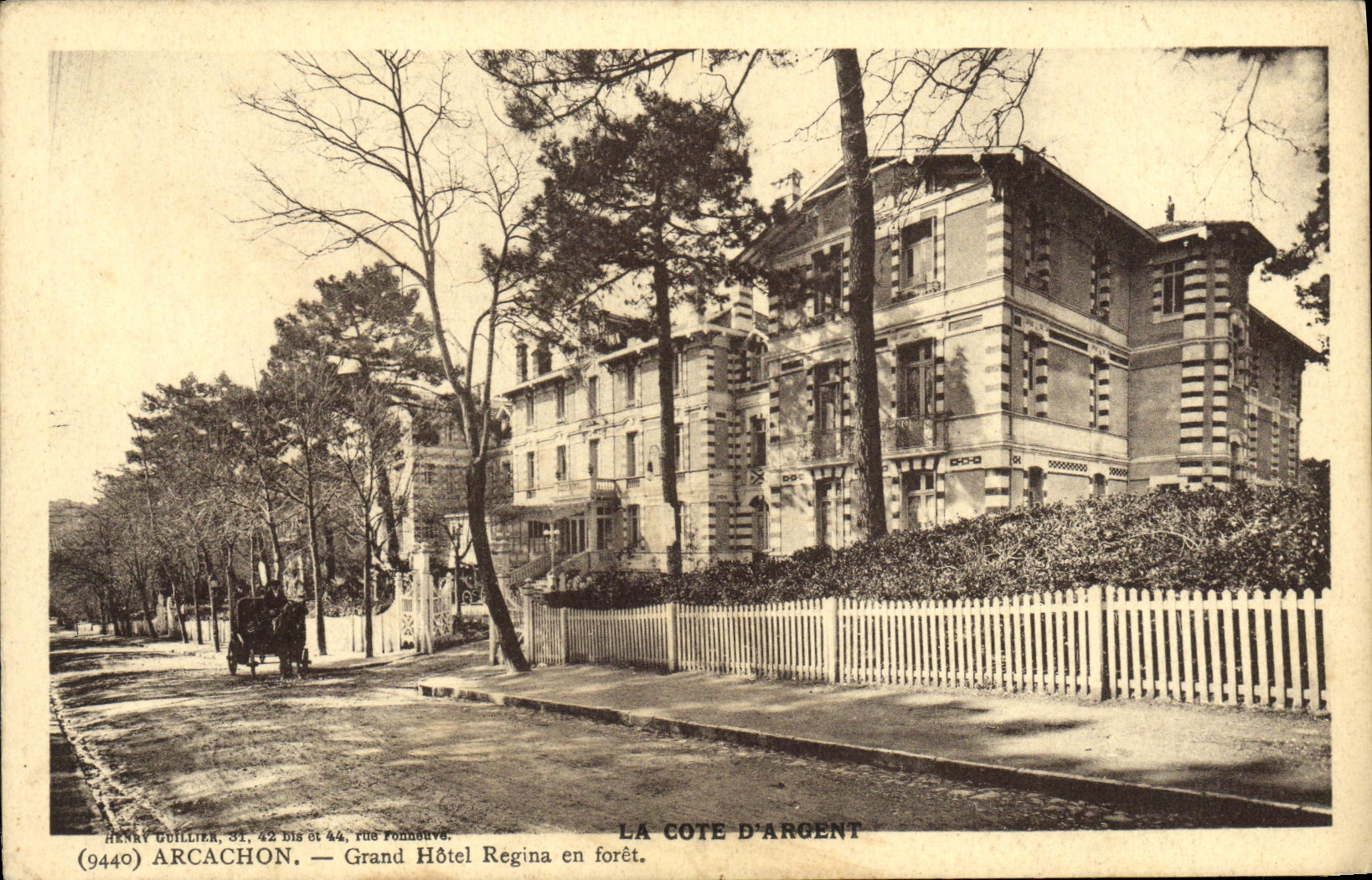 CPA Arcachon Grand Hotel Regina en foret 