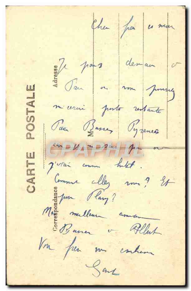 CPA Arcachon Grand Hotel Regina en foret  — Rückseite