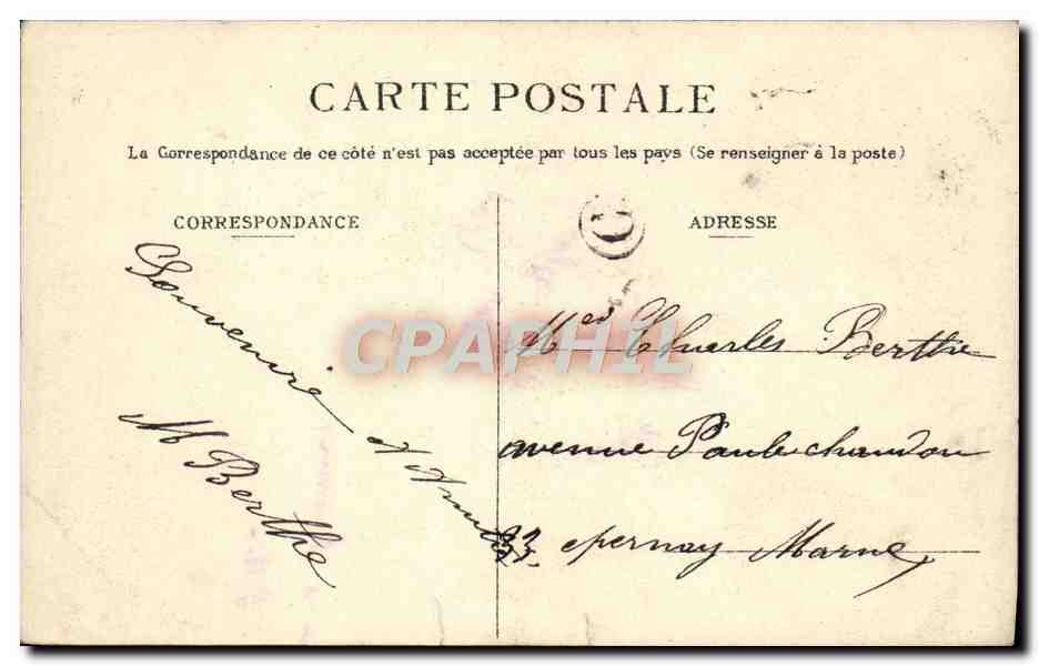 Percement d'une cave — Pays du Champagne — Maison Moet & Chandon (351) — Phot. Em. Choque, Imp.-Édité à Épernay (Déposé) — Achterkant