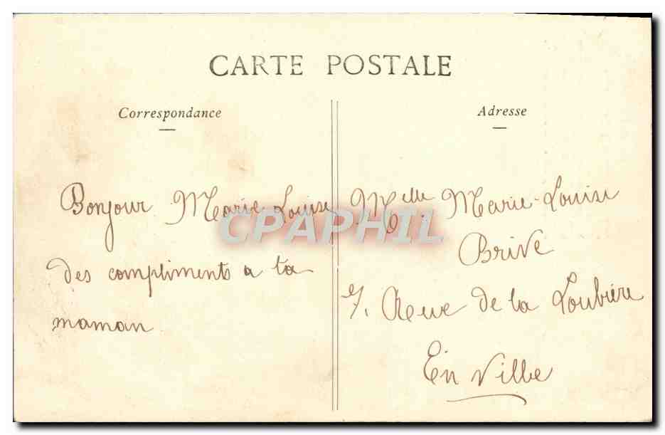 Femme en prière devant une croix — texte poétique — Phototypie A. BERNARET & Cie, NANTES — Verso