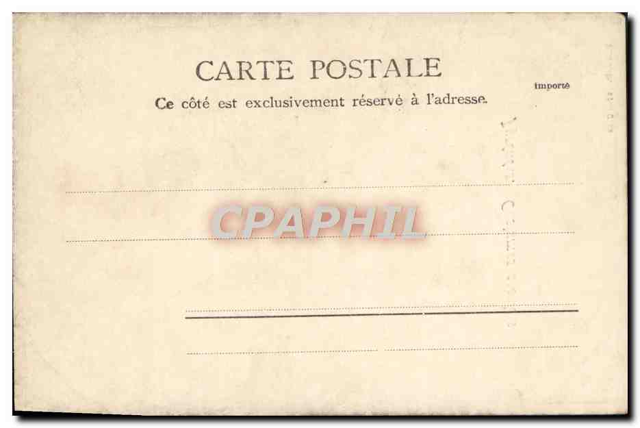 CPA Pyrenees Costumes Ossalois Folklore  — Verso