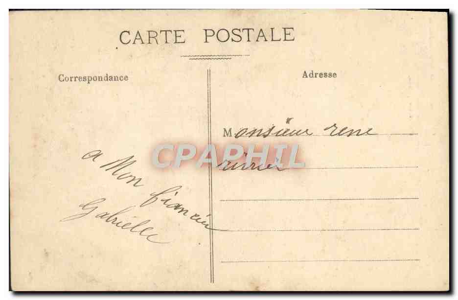 CPA Normandie Couple Folklore  — Rückseite