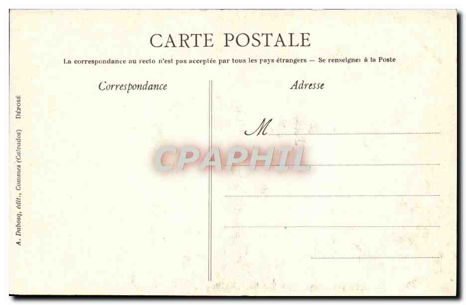 CPA Scenes de la vie normande La lecture Folklore  — Verso