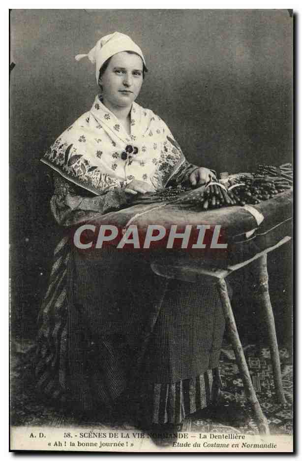 CPA Normandie Dentelliere 
