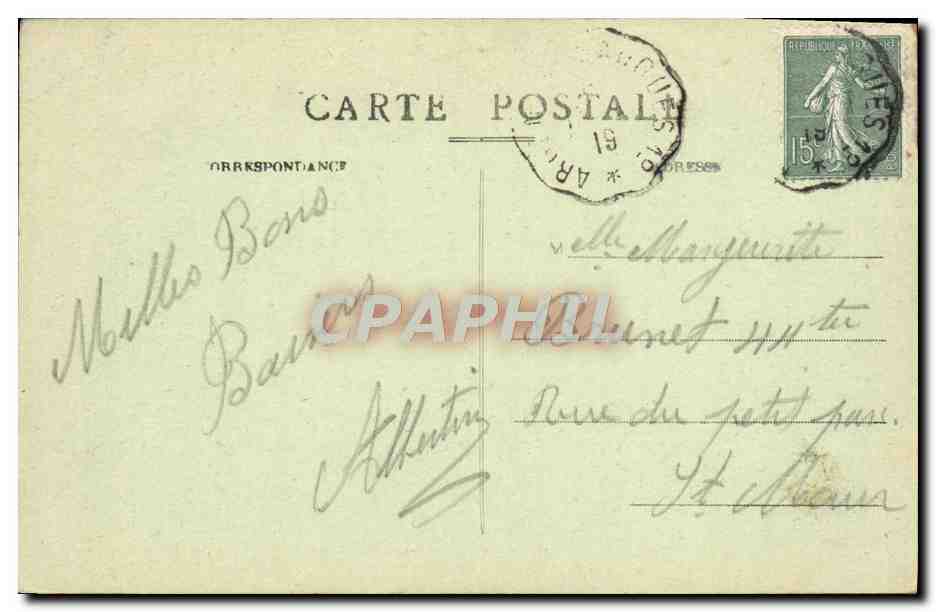 CPA Folklore Enfants — Verso
