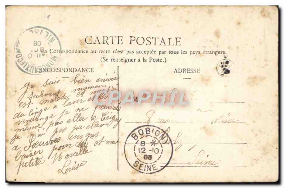 CPA Folklore Nos bons morvandiaux Le feu d'artifice — Rückseite
