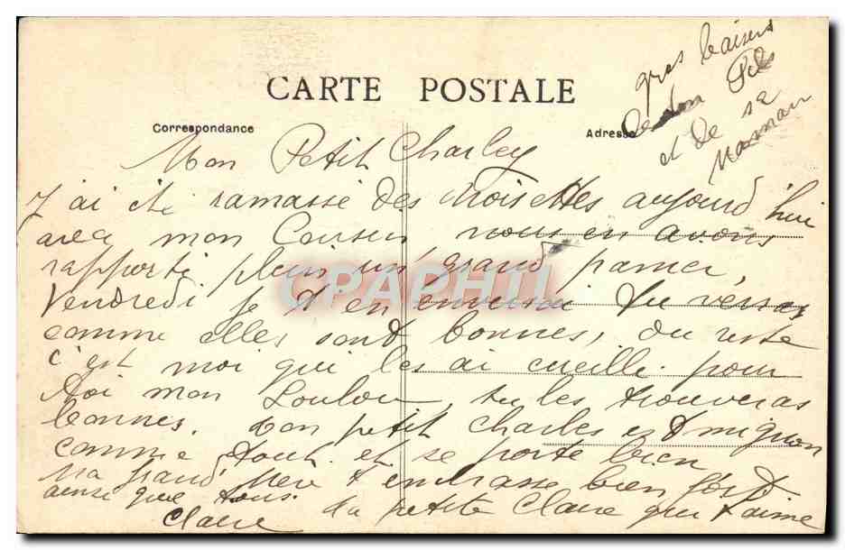 CPA Folklore Misere de Lourdes — Rückseite