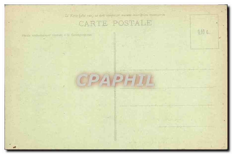 CPA Folklore Nos bons paysans La crise du lati  — Rückseite