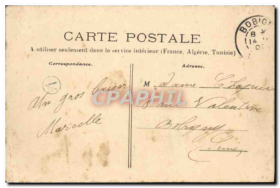CPA Embetements d'un Morvandiau Folklore Hotel de la lune — Verso