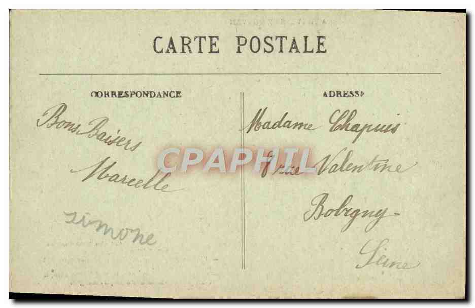 CPA A travers le Morvan L'ane pleureur  — Rückseite
