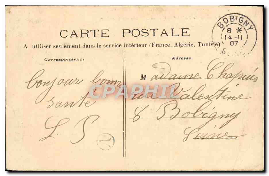 CPA Legende de St Saulge L'herbe au cloche Vache — Verso