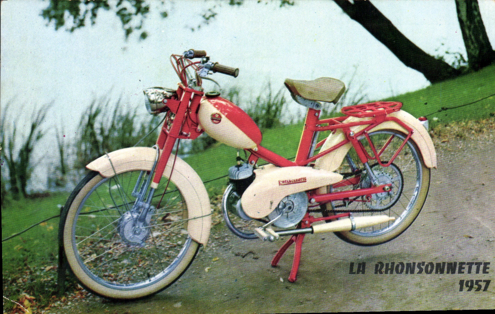 CPM La Rhonsonnette 1957 Moto